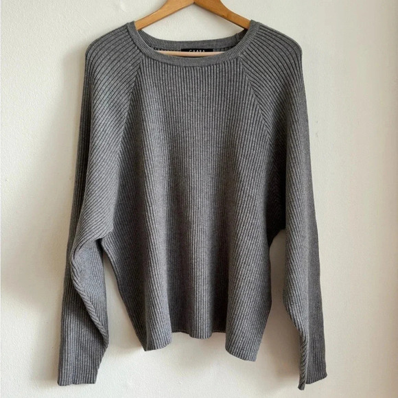 Women's Blue Crew Neck Sweater - Picture 3 of 8